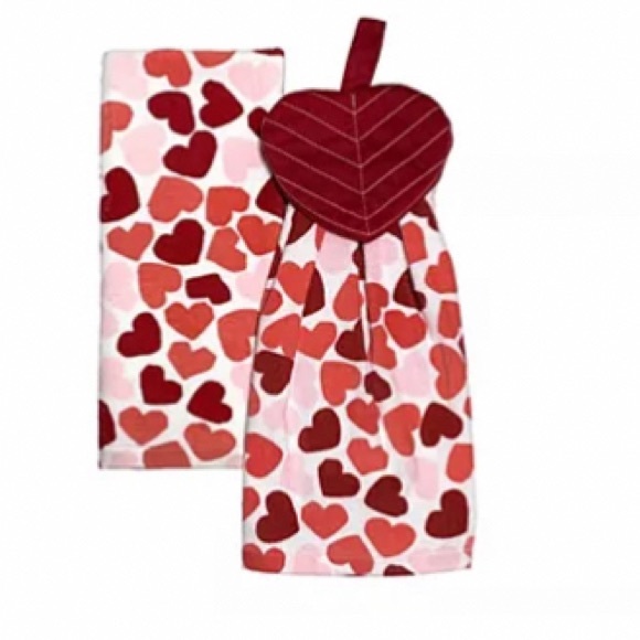 RED AND PINK KITCHEN TOWELS - Picture 4 of 4